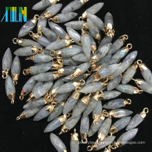 natural stone pendant, Bullet Head shape large stone pendants